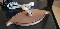 Lithopane base with 25mm hollow column for snap in craft light