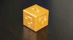 Mario Question mark cube Christmas tree ornament