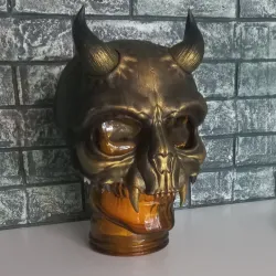 MASK "DEMON SKULL WITH HORNS"