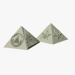 Masonic, illuminati pyramid