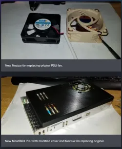 MeanWell Cover for Noctua 60x25 fan