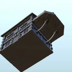 Medieval house with large suspended floor terrace (9) - Alkemy Lord of the Rings War of the Rose Warcrow Saga