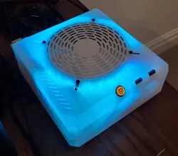 MiniITX PC Case V2 with 140mm Case Fan and Low Profile PCIe Card