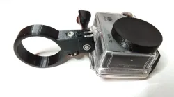 Motorcycle frame slider gopro mount (rutan)