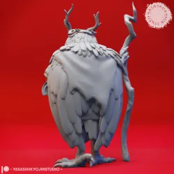 Owlin Druid - Tabletop Miniature (Pre-Supported)