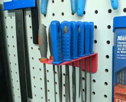 Pegboard Needle File Rack