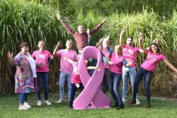 Pink ruban October  by visiere solidaire fundraising