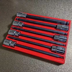 Pittsburgh ball end long hex bit organizer