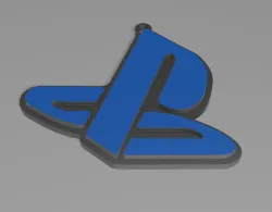 PS5 4 logo keychain