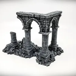 Quad Column - Ruined Columns - Ancient Ruins
