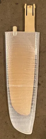 RC Laser Sailboat Rudder & Extension Sleeve & T-foil