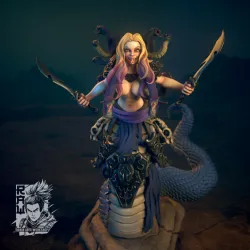 Scynthia and Sasskia (True Form) - Gorgons Bundle (NSFW)