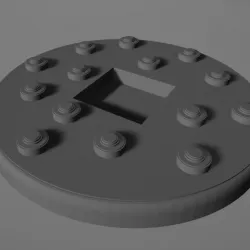 Sea and Land mine Tokens 1 inch radius