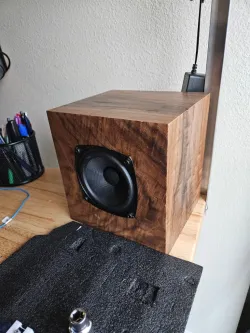 Speaker Enclosure 4" filled with sand