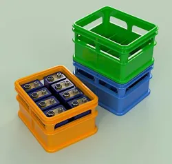 Stackable PP3 9V Battery Beer Crate