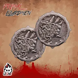 Team tokens and balls for Lizardmen Team