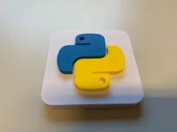 The Python Logo w/base plate