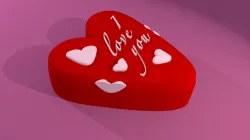 Trick heart box - Boite truquée en coeur