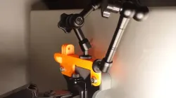 VESA 100x100 Accessory Rail for Your Monitor with 1/4" Threaded Inserts and GoPro Mount