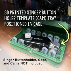 Vintage Singer Buttonholer Template tray