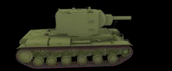 Věž verze KV-2 pro úpravu RC modelu tanku KV-1  1:10