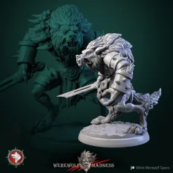 Werewolf warrior V2 32mm pre-supported Free STL