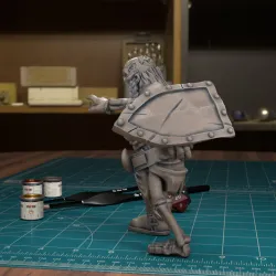 Zombie Dwarf 02 [Pre-Supported]