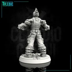 (0087) Male big guy cyberpunk with big arms