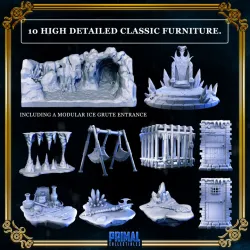 20 miniatures - complete RPG ice expansion game - FREEZING DARKNESS - Premium Package - MASTER OF DUNGEONS QUEST