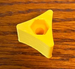 3 star small knob 1/4" (6.35mm)
