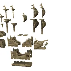 32mm Playable / scalable Pirate Ship