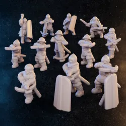 6mm - Archers & Crossbowmen - Late Medieval