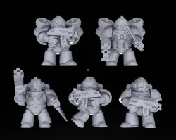 Armoured Space Dwarf Bolter Units 28mm