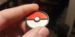 Button with pokeball magnet