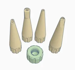 cap and nozzle for silicone cartridge