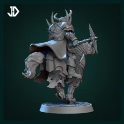 Chaos Rider - A - Rider with warpickaxe and shield