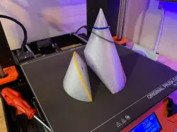 Conic Section with curve lines and magnets