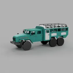 Crawler 4320 6x6 Expedition Cab - 1/10 RC body attachment