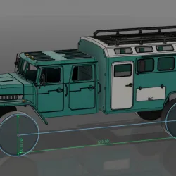 Crawler 4320 Expedition Long Cab - 1/10 RC body attachment