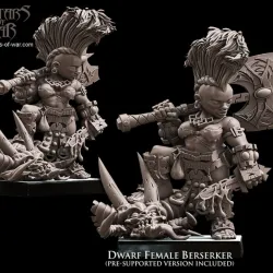 Dwarf Female Berserker with great weapon