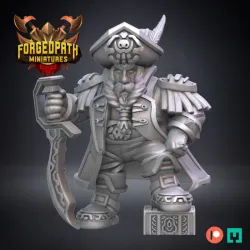 Dwarf Pirate Command Unit - White Beard's Pirates