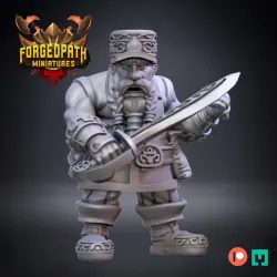 Dwarf Pirate Swordsmen - White Beard's Pirates