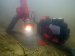 External light for diving photography (first prototype)
