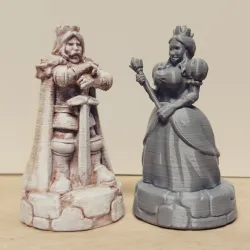 Fantasy army chess set _ human vs orc