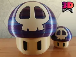 Giant Simple Twist Open Poison Mushroom