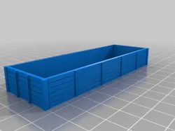 H0 wooden wagons for my 100mm wagon base