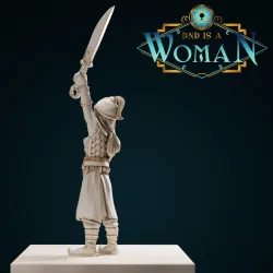 Halfling Paladin - Ansira Swiftspirit - 28/32mm and 75mm