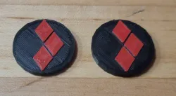 Harley Quinn Button 1 1/4 size