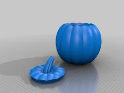 Hollow Pumpkin With Removable Top