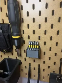 Ikea Skadis DeWalt bit holder